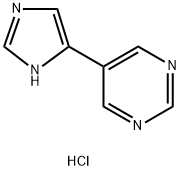 5-(1H-imidazol-5-yl)pyrimidine, hydrochloride Structure