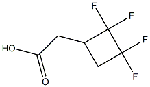 2-(2,2,3,3-tetrafluorocyclobutyl)acetic acid Structure