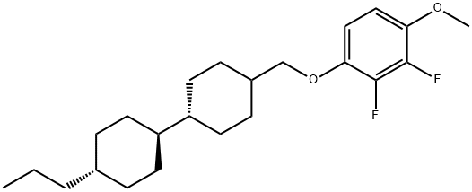 4-【(反式,反式-4'-丙基双环己基)甲氧基】-2,3-二氟苯甲醚,886620-17-3,结构式