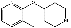 3-methyl-2-(piperidin-4-yloxy)pyridine 化学構造式