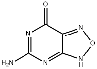 [1,2,5]Oxadiazolo[3,4-d]pyrimidin-7(3H)-one, 5-amino- 化学構造式