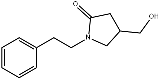 4-(hydroxymethyl)-1-(2-phenylethyl)pyrrolidin-2-one Struktur