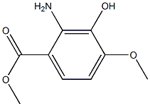 2-amino-3-hydroxy-4-methoxybenzoic acid methyl ester Struktur