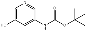 tert-Butyl N-(5-hydroxypyridin-3-yl)carbamate Structure