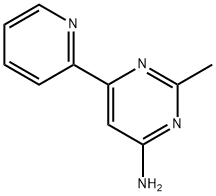 4-Amino-2-methyl-6-(2-pyridyl)pyrimidine Struktur