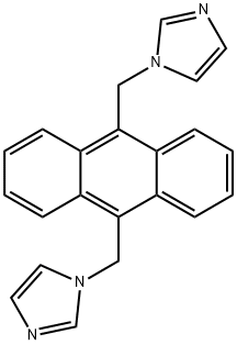 1H-Imidazole, 1,1'-[9,10-anthracenediylbis(methylene)]bis-|9,10-双((1H-咪唑-1-基)甲基)蒽