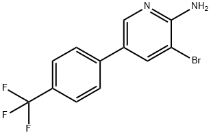2-Amino-3-bromo-5-(4-trifluoromethylphenyl)pyridine Struktur