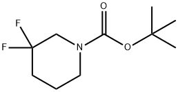 3,3-二氟哌啶-1-甲酸叔丁酯, 911634-75-8, 结构式