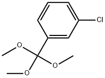 Benzene, 1-chloro-3-(trimethoxymethyl)- Structure