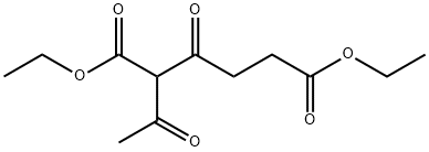 Hexanedioic acid, 2-acetyl-3-oxo-, 1,6-diethyl ester Structure