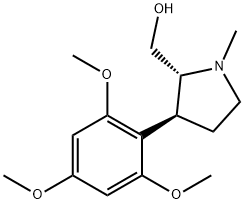 ((2R,3S)-1-methyl-3-(2,4,6-trimethoxyphenyl)pyrrolidin-2-yl)methanol Structure