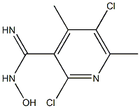 2,5-dichloro-N-hydroxy-4,6-dimethylpyridine-3-carboximidamide Structure
