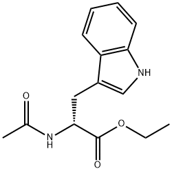 ethyl (2R)-2-acetamido-3-(1H-indol-3-yl)propanoate Struktur