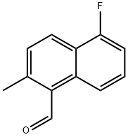 1-Naphthalenecarboxaldehyde, 5-fluoro-2-methyl-,925442-83-7,结构式