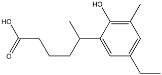 Benzenepentanoic acid, 5-ethyl-2-hydroxy-d,d-
diMethyl Structure