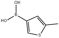 5-Methylthiophene-3-boronic acid 化学構造式