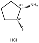 (1S,2R)-2-fluorocyclopentan-1-amine hydrochloride Structure