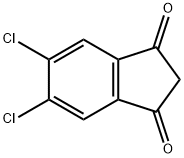 5,6-二氯-1,3-茚二酮 (产品本身是混合物,但不影响使用), 93296-41-4, 结构式