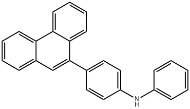 4-(菲-9-基)-N-苯基苯胺, 936916-08-4, 结构式