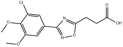 937626-14-7 3-[3-(3-氯-4,5-二甲氧苯基)-1,2,4-噁二唑-5-基]丙酸