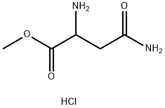2-氨基-3-氨基甲酰基丙酸甲酯盐酸盐 结构式