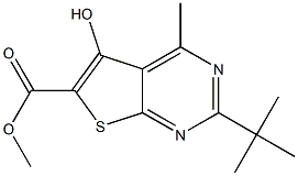 METHYL 2-TERT-BUTYL-5-HYDROXY-4-METHYLTHIENO[2,3-D]PYRIMIDINE-6-CARBOXYLATE|2-(叔丁基)-5-羟基-4-甲基噻吩并[2,3-D]嘧啶-6-羧酸甲酯
