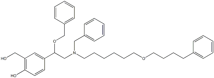 N, O-DIBENZYL SALMETEROL 化学構造式