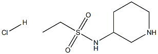 N-(piperidin-3-yl)ethanesulfonamide hydrochloride Struktur