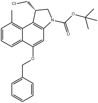 (S)-3-Boc-5-(benzyloxy)-1-(chloromethyl)-9-methyl-2,3-dihydro-1H-benzo[e]indole Structure