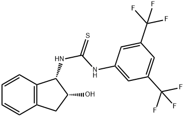 N-[3,5-bis(trifluoroMethyl)phenyl]-N'-[(1S,2R)-2,3-dihydro-2-hydroxy-1H-inden-1-yl]-Thiourea Structure