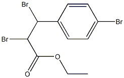 Benzenepropanoic acid, .alpha.,.beta.,4-tribroMo-, ethyl ester Struktur