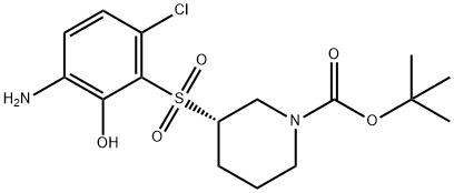 (S)-tert-butyl 3-((3-amino-6-chloro-2-hydroxyphenyl)sulfonyl)piperidine-1-carboxylate|954127-42-5