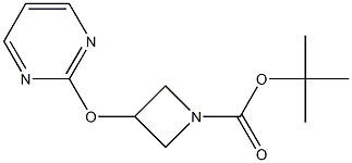 tert-butyl 3-(pyrimidin-2-yloxy)azetidine-1-carboxylate Structure