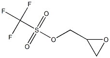 (oxiran-2-yl)methyl trifluoromethanesulfonate 化学構造式