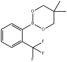 5,5-dimethyl-2-[2-(trifluoromethyl)phenyl]-1,3,2-dioxaborinane Structure