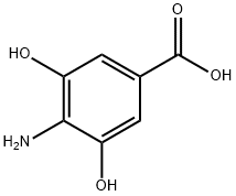 4-Amino-3,5-dihydroxybenzoic acid Structure