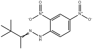 2-Butanone, 3,3-dimethyl-, 2-(2,4-dinitrophenyl)hydrazone 化学構造式