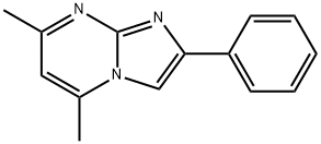 5,7-dimethyl-2-phenyl-imidazo[1,2-a]pyrimidine,96793-50-9,结构式