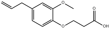 3-(4-allyl-2-methoxyphenoxy)propanoic acid 结构式
