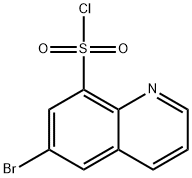 6-溴喹啉-8-磺酰氯化 结构式