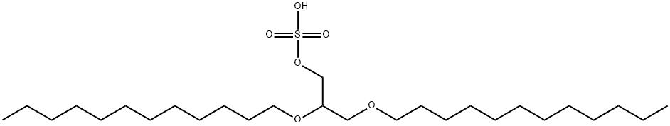 1-Propanol, 2,3-bis(dodecyloxy)-, 1-(hydrogen sulfate), 99387-94-7, 结构式