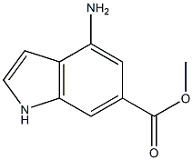 4-AMINO-6-INDOLECARBOXYLIC ACID METHYL ESTER Structure