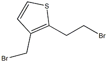 2-溴乙基-3-溴甲基噻吩,,结构式