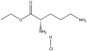 L-ornithine ethyl ester hydrochloride Structure