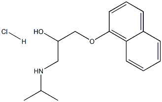 盐酸普萘洛尔(心得安), , 结构式