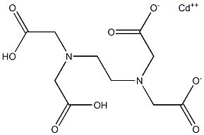 Cadmium dihydrogen EDTA Struktur