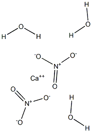 Calcium nitrate trihydrate Struktur