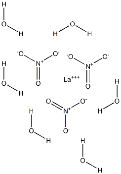 Lanthanum(III) nitrate hexahydrate Struktur