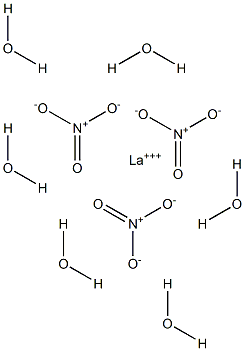 Lanthanum(III) nitrate hexahydrate 结构式