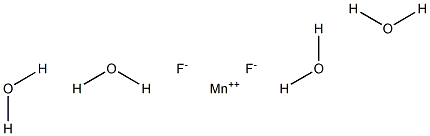 Manganese(II) fluoride tetrahydrate 结构式